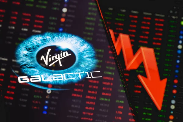 Kazan Russie Mai 2021 Virgin Galactic Est Une Société Qui — Photo