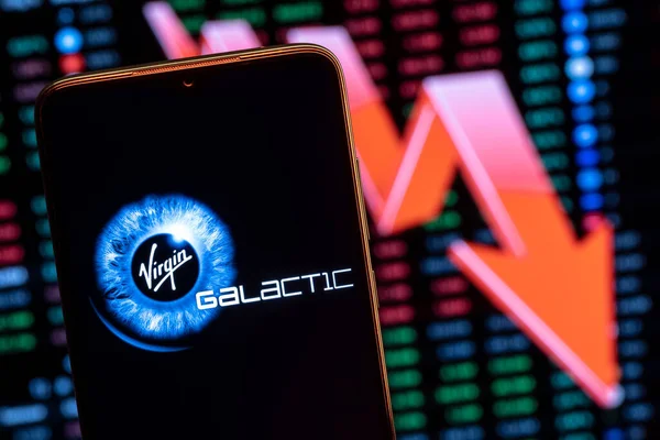 Kazán Rusia Julio 2021 Virgin Galactic Una Compañía Que Desarrolla — Foto de Stock