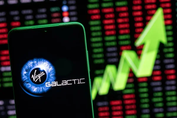 Kazán Rusia Julio 2021 Virgin Galactic Una Compañía Que Desarrolla — Foto de Stock