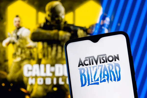 Kazan Rusia Agosto 2021 Activision Blizzard Inc Una Compañía Estadounidense —  Fotos de Stock