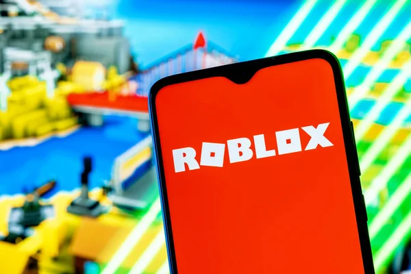 Kazan Russie Août 2021 Roblox Est Une Plateforme Jeu Ligne — Photo