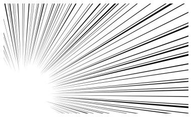 Manganın hızını ifade eden çizgiler