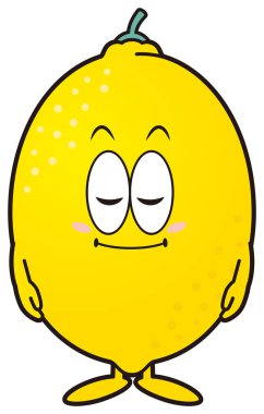 Lemon karakteri çizimi eğiliyor