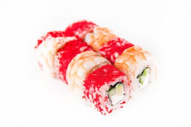 Beyaz bir arka plan üzerinde rulo