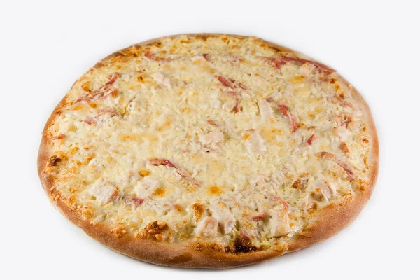 Пицца Карбонара с сыром Лицензионные Стоковые Изображения