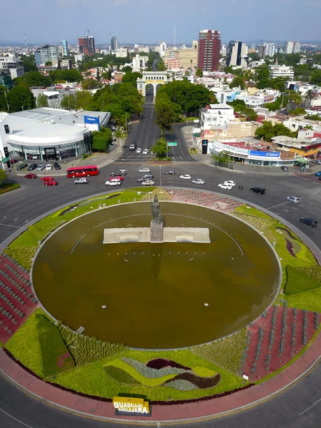 Αεροφωτογραφία του κύκλου κυκλοφορίας Minerva, Jalisco — Φωτογραφία Αρχείου