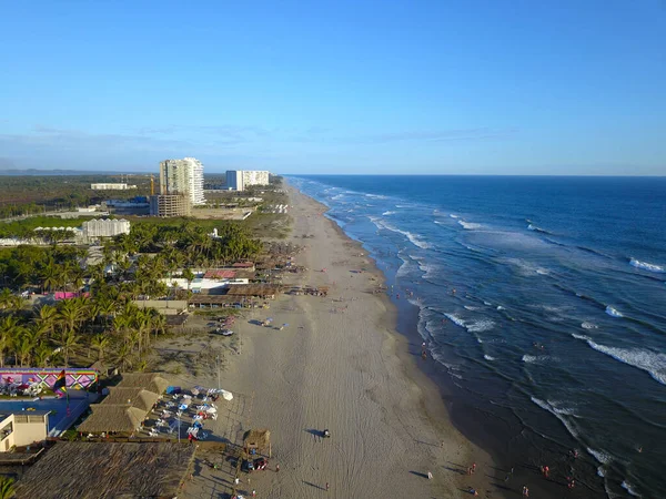 Veduta aerea della spiaggia di Bonfil ad Acapulco — Foto Stock