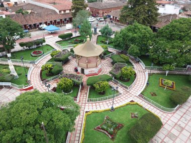 Concepcion de Buenos Aires 'in merkez meydanının havadan görünüşü
