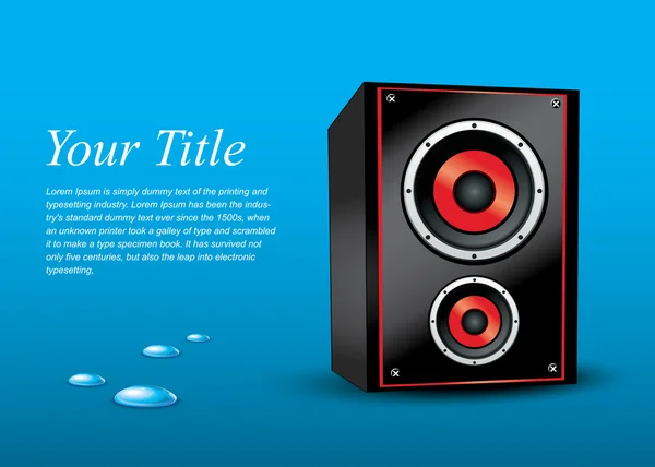 Hoparlör afiş metin için