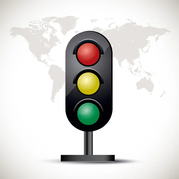 izole trafik ışıkları