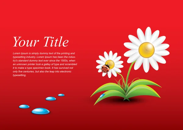 Çiçekli Kırmızı bayrak