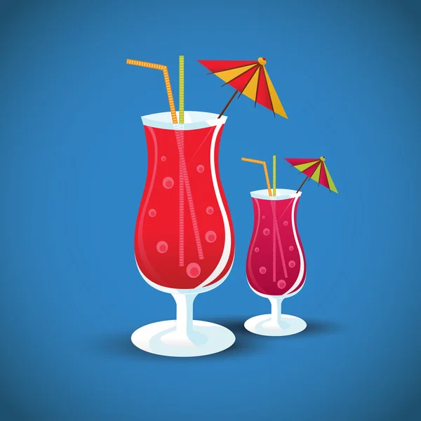 mavi renkli kokteyller