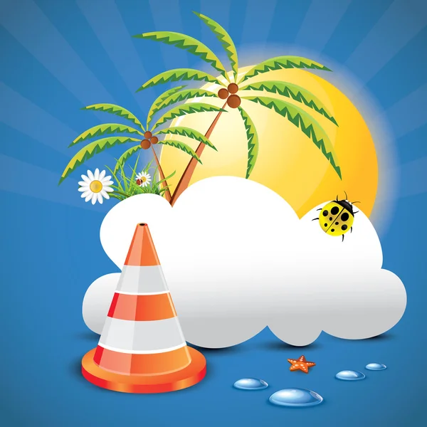 Uyarı işareti yaz zemin üzerine