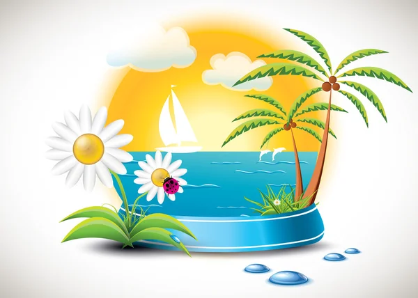 Yaz çiçek kavramı