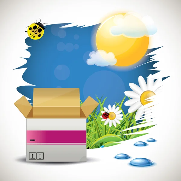 Parsel yaz arka plan