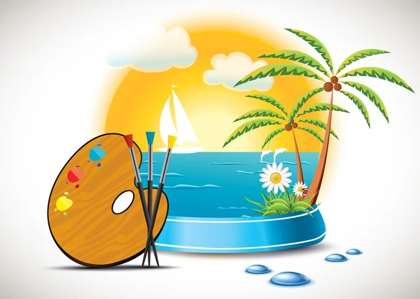 Resmi bulunan bir rahiplik yaz konsepti