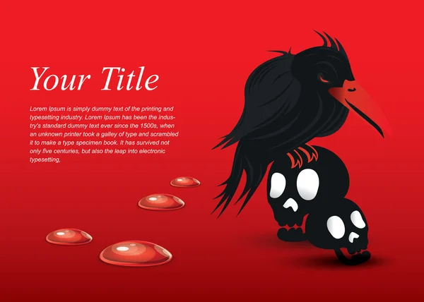 Karga ve kırmızı kafatasları