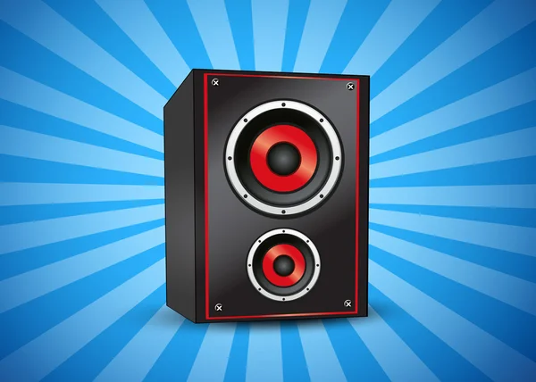 Mavi izole hoparlör