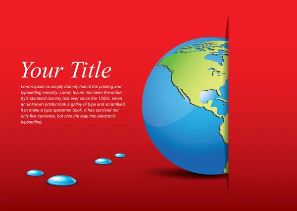 Dünya kavramı kırmızı