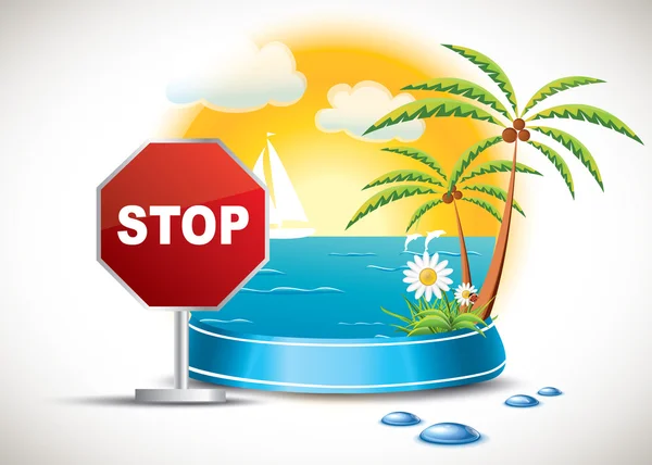 Arka plan üzerinde dur işareti