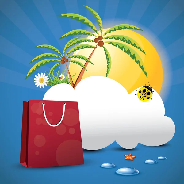 Yaz alışveriş kavramı