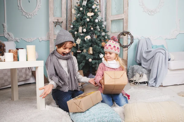 Felice anno nuovo bambini — Foto Stock