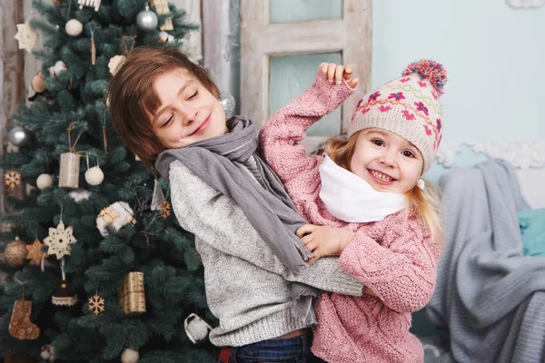 Hugging children — Stock Photo, Image