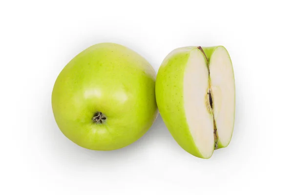 Часть зеленого яблока — стоковое фото