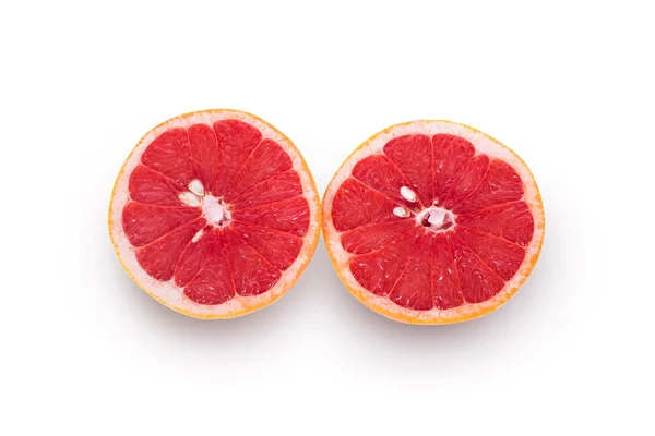 Két fél grapefruit — Stock Fotó