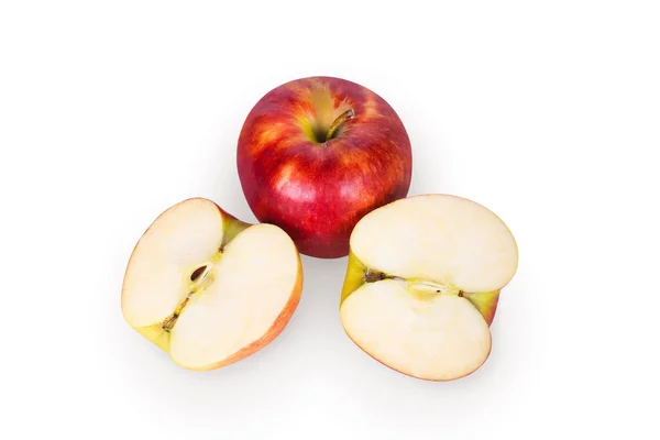 Apple in half — Stock Photo, Image