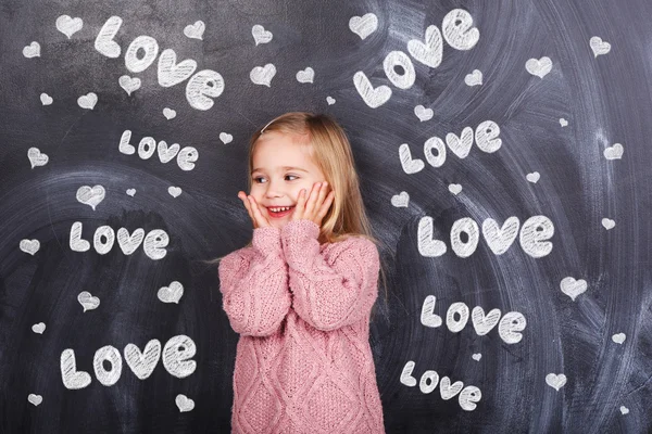 Chica y amor — Foto de Stock