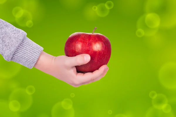Elde elma — Stok fotoğraf