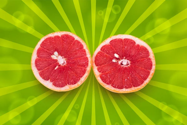 Two half a grapefruit — Stock Photo, Image