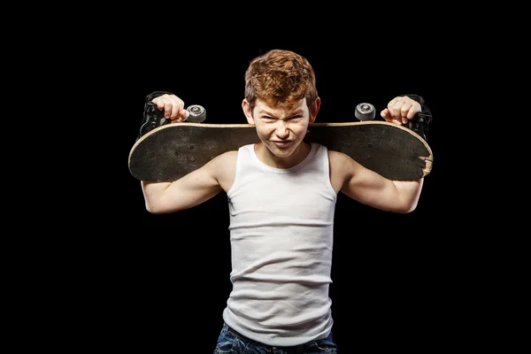 Board on the shoulders — Stock Photo, Image