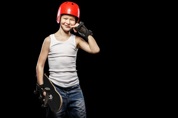 Cheerful skater — Stock Photo, Image