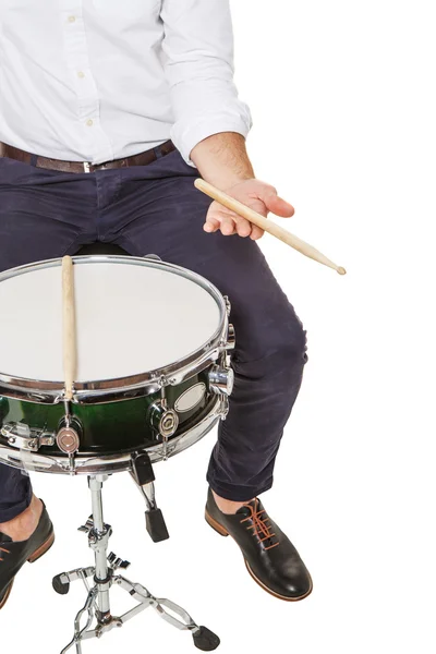 Drumstick in hand — Stock Photo, Image