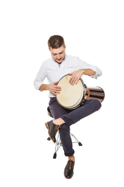 Good playing on Cajon — Stock Photo, Image