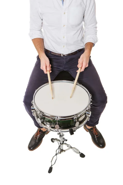 Handen met drumsticks — Stockfoto