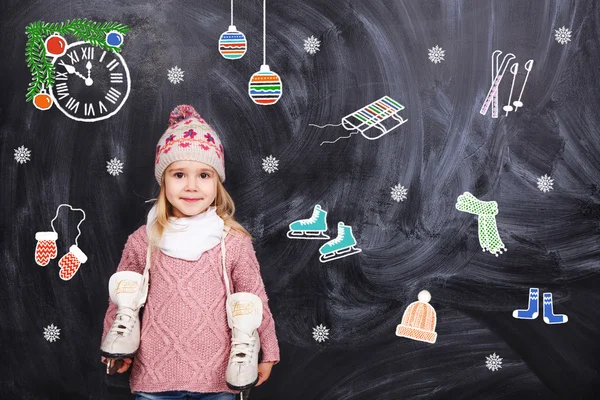 Buz pateni küçük kız rüyalar