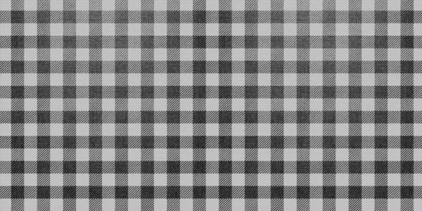 Black White Lumberjack Plaid Seamless Pattern — Stock Photo, Image