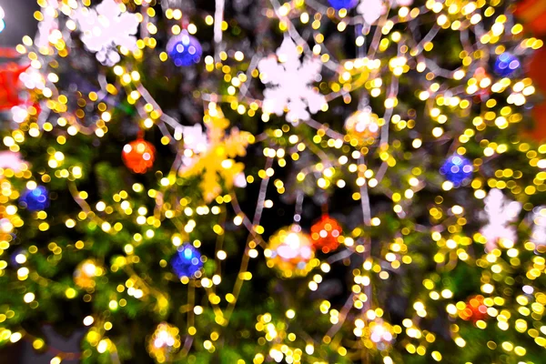 ışık ile bokeh ve mevsimlik Noel ağacı