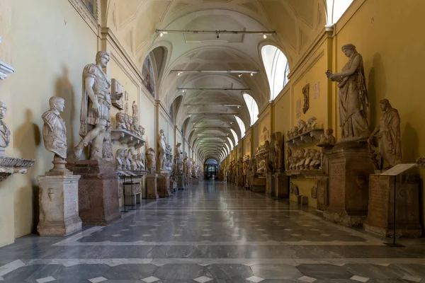 Pio Clementino Museum Vatican Rome Gallery Statues Hall Busts Collection — Stock Photo, Image