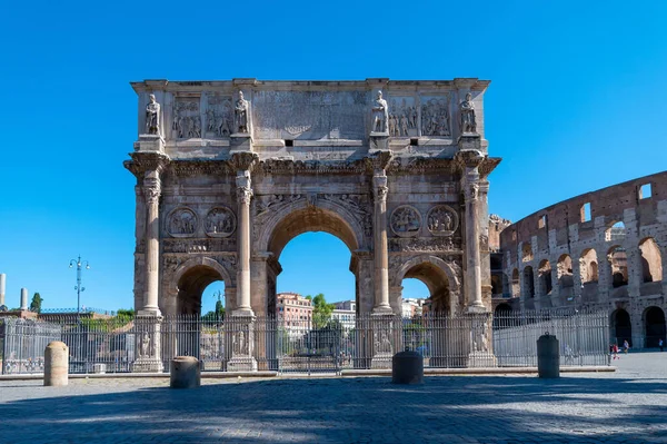 Boog Van Constantijn Buurt Van Het Colosseum Boog Van Titus — Stockfoto