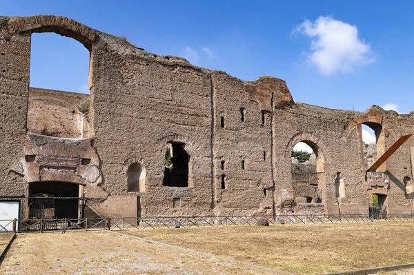 Ruínas Das Termas Caracala Grandes Exemplos Banhos Imperiais Roma Preservado — Fotografia de Stock