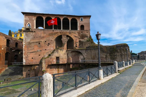 Imperial Forums Och House Knights Rhodes Rom Italien Vacker Detalj — Stockfoto