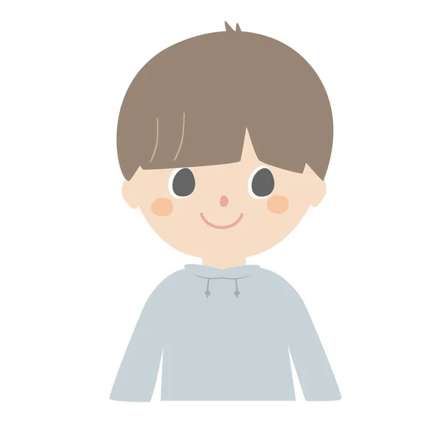 Cute Illustration Boy Wearing Hoodie — Stock Photo, Image