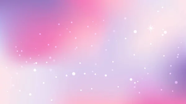 Fondo cielo pastel con estrellas brillantes. Cielo de vainilla. Polvo de estrellas chispeante. Gradiente holográfico cielo. — Vector de stock