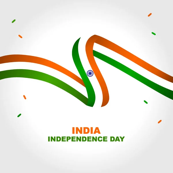 Διάνυσμα Σημαίας Ημέρας Ανεξαρτησίας Ινδίας — Διανυσματικό Αρχείο