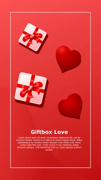 Giftcard Love Social Media Story Ad283 —  Vetores de Stock