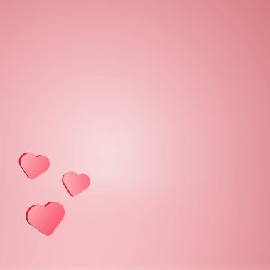 Aşk 3D illüstrasyon A3D001